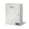 Infratech electrical control box with warning label for safe servicing.