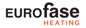 Logo of Eurofase Heating, featuring the brand name in bold black letters with "HEATING" highlighted in orange.