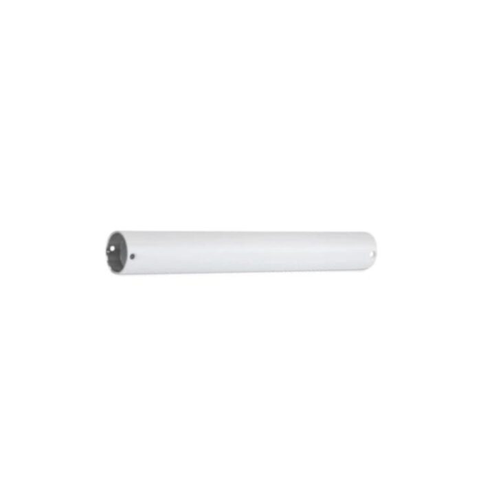 White ceiling light fixture mounting pole for secure installation.