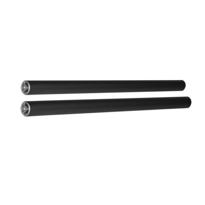 Black aluminum pull-up bars for fitness training, designed for durability and strength.
