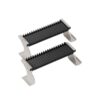Pair of stainless steel rifle barrel supports with rubberized grip for stability and protection. Ideal for gunsmithing and maintenance tasks.