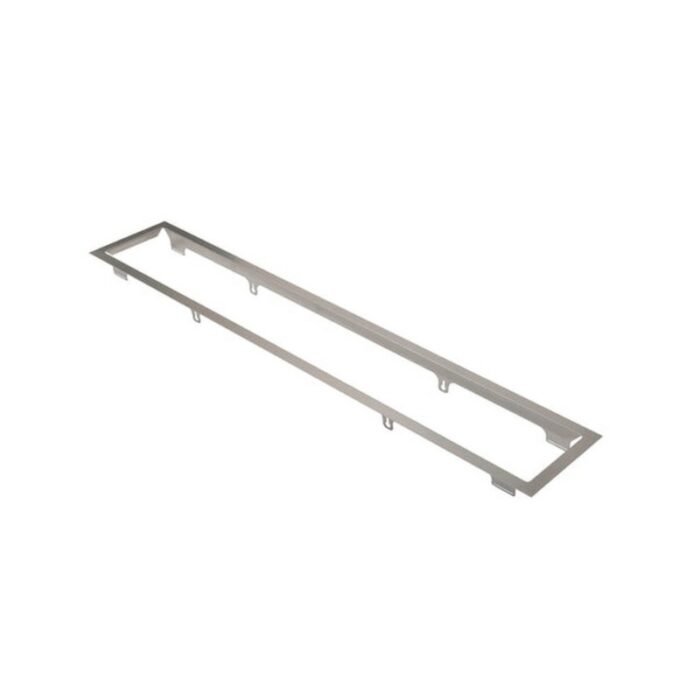 Stainless steel rectangular frame for mounting, designed for durability and easy installation in various applications.