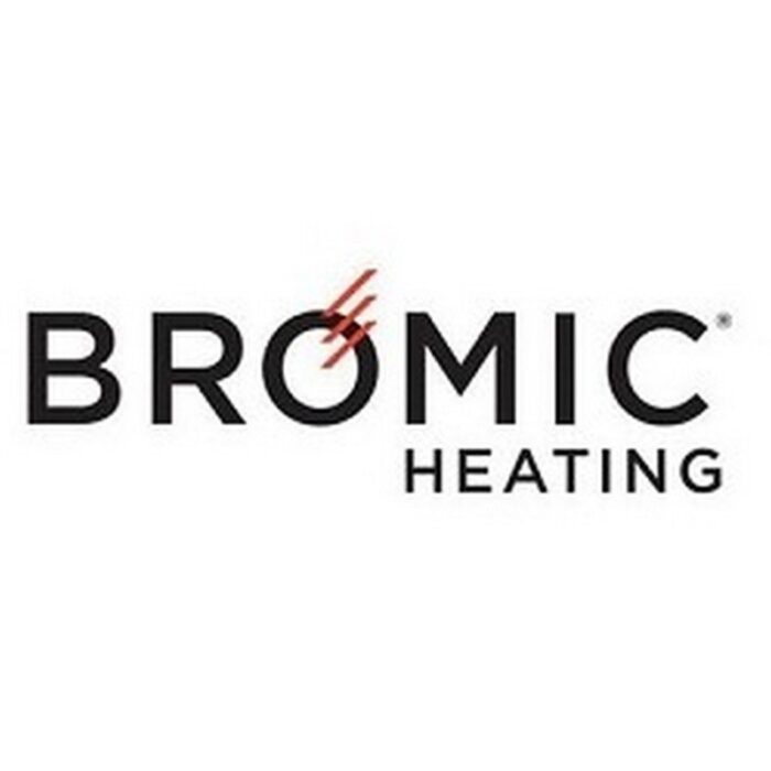 Bromic Heating logo featuring the brand name in bold black letters with a stylized red graphic element.